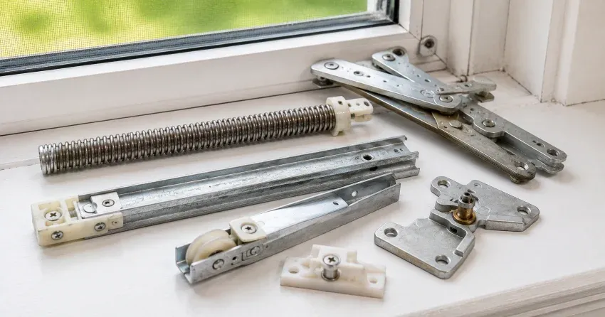 technician adjusting window sash alignment in New Tecumseth home